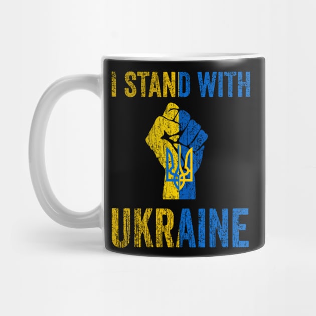 Support Ukraine I Stand With Ukraine Ukrainian Flag by DUC3a7
